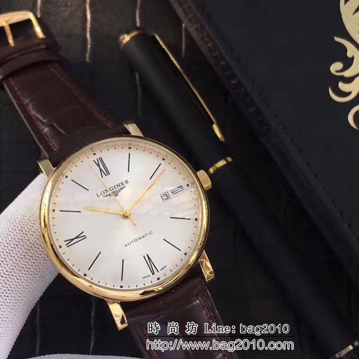 LONGINES浪琴 商務正裝 全自動機械 男士腕表 WSS0227